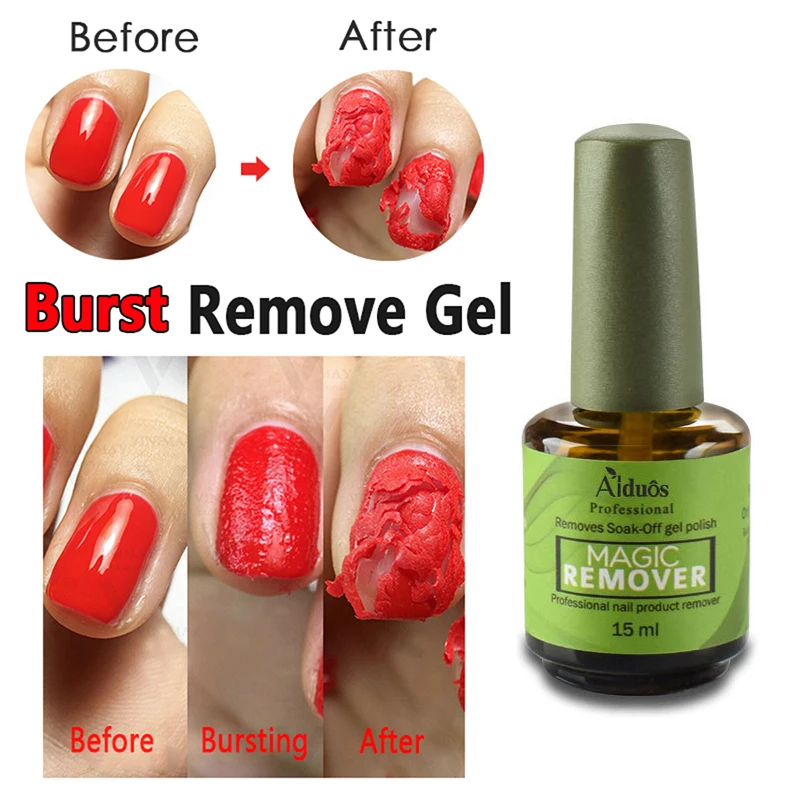 Лак для ногтей Burst Magic Remover Liquid Nail Cleaner Очиститель гель-средство для снятия лака гель для удаления липкого слоя гель TSLM1