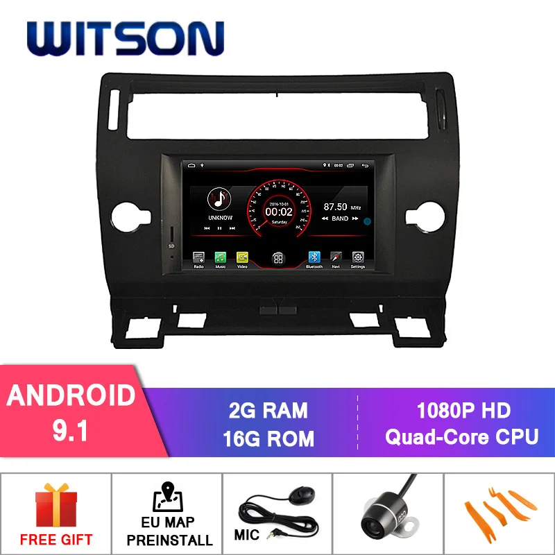 AC8227L Android 9.1 WITSON Android 9,0 ips HD экран для CITROEN C4 2004-2012 автомобильный DVD головное устройство 4 Гб ram+ 64 Гб FLASH 8 Восьмиядерный+ DVR/wifi+ DSP+ DAB+ OBD - Цвет: AC8227L Android 9.1