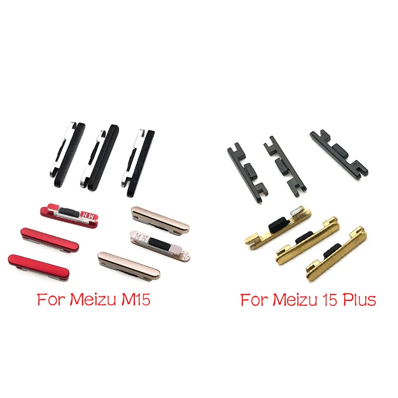 5 шт./партия, боковой ключ питания+ Кнопка громкости для Meizu 15 Plus/M15 запасные части
