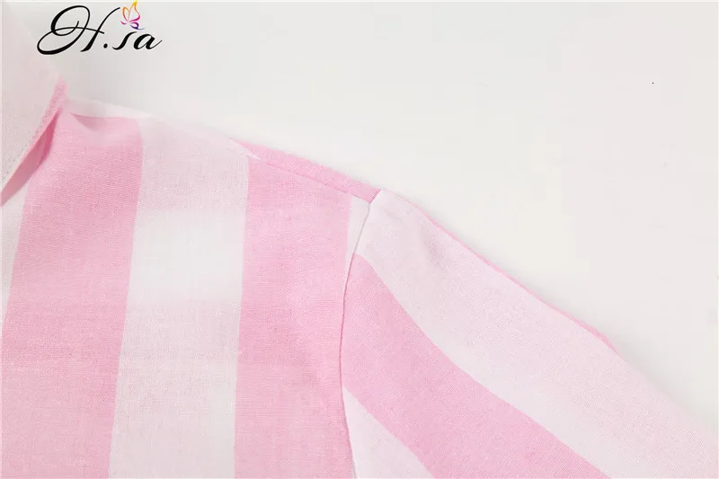 H. SA Blusas Feminina, синяя блузка в полоску с длинным рукавом, женские блузы с вышивкой, свободные, большие размеры, длинная рубашка, топы