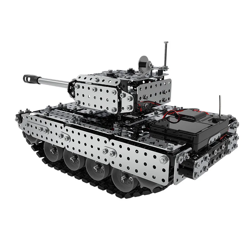 RC строительные блоки Танк линкор из нержавеющей стали сборки танки на