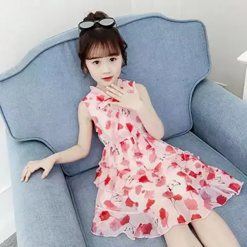 

Summer Dresses for Girls Kids Sleeveless Lace Floral Mesh Wedding Dresses Children Clothing For Girl 6 8 10 12 14 Years Fashion
