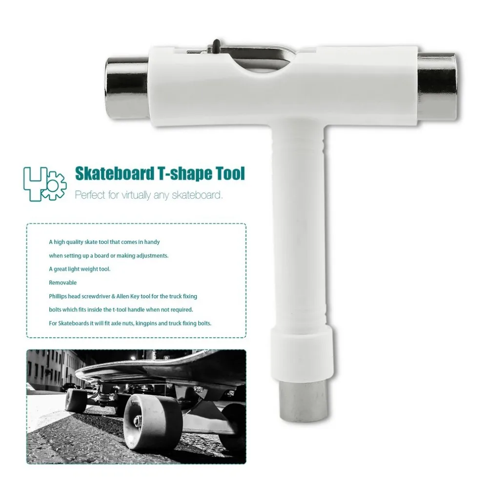 OUTAD Skateboard Tool Scooter Hoverboard Longboard T shape Multifunctional Wrench Adjusting Tool