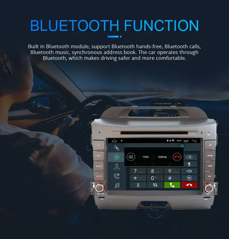 Excellent LJHANG Car DVD Multimedia Player Android 9.0 For Kia sportage 2010 2011 2012 2013 2014 2015 GPS WIFI 2 Din Car Radio Stereo Auto 7