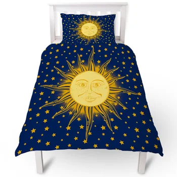 

Hippie Sun Around The Stars Duvet Cover Pillow Case Quilt Cover Set Bedclothes Single Bedding Sets For Bed