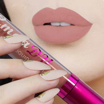 

Natural Long Lasting Moisture Liquid Lip Gloss Matte Women Beauty Makeup Nutritious Easy to Wear Cosmetic Lipstick TSLM1