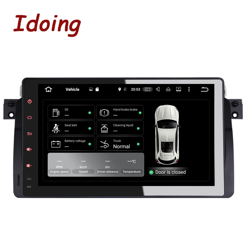 Idoing 2GB + 16G Руль 1Din Android для BMW E46/320/325 автомобильный DVD мультимедийный плеер