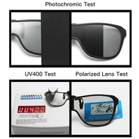 Lunettes de soleil tendance 2026 à clipser, grande monture, polarisées, relevables, pour hommes, adaptées à la conduite, avec verres polarisants miroir bleus et rouges 4