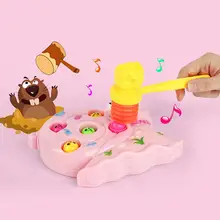 Электрический ручной хит хомяк Whack-a-Mole Улитка музыкальная Интеллектуальная Детская игрушка производитель шума Развивающие игрушки для детей