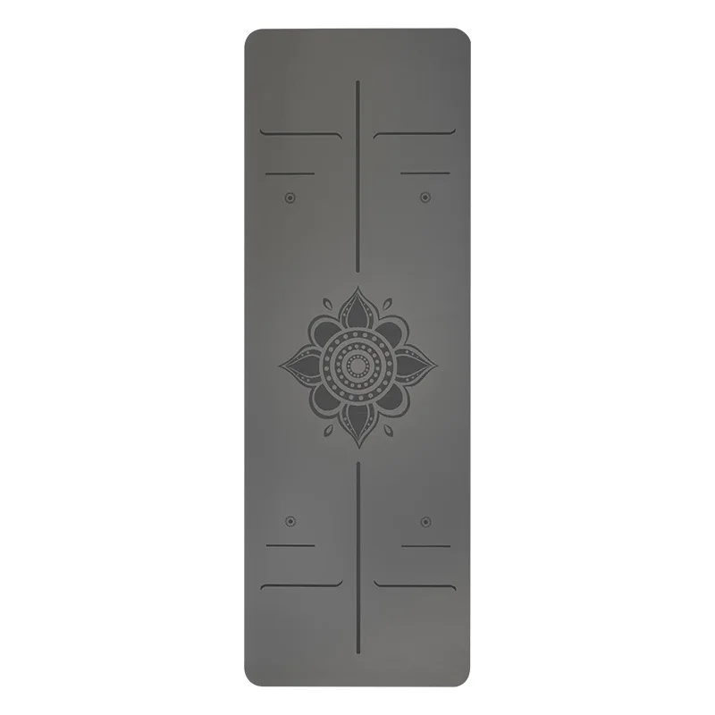 PU+ Natural Rubber Yoga Mat with Position Line Fitness Non Slip Exercise Pad For Environmental Widen and length Gymnastics Mats