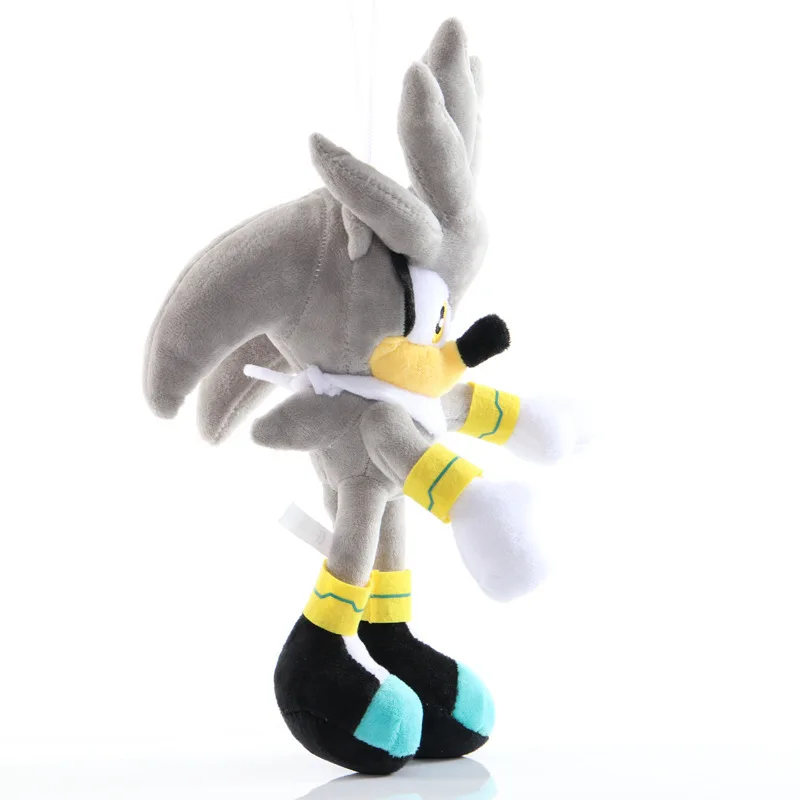 28cm Sonic Plush Doll Black Blue Yellow Hedgehog Soft Stuffed Toy Hot Game Shadow Knuckles Tails For Children Christmas Gifts