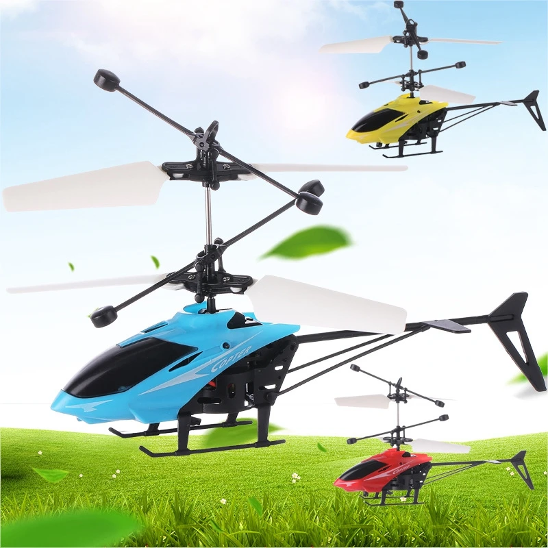 Mini Drone Flying Helicopter LED Flashing Light Infraed Induction Dron Kids Toys Aircraft USB Charge Remote 2