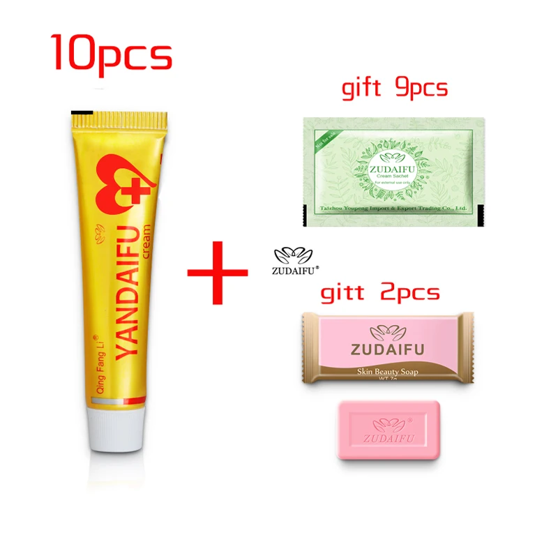 10 шт./лот Yandaifu псориаз, дерматит Eczema Pruritus проблемы с кожей крем(без коробки