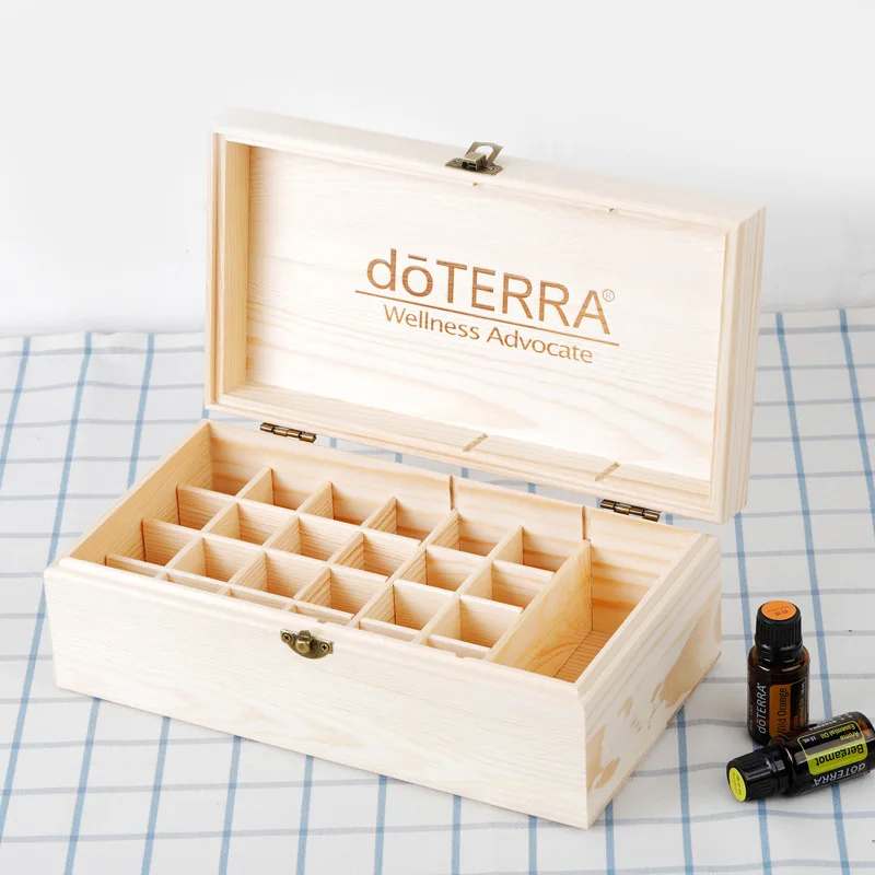 Деревянная коробка для хранения эфирных масел doTERRA 32 отделения | Дом и сад