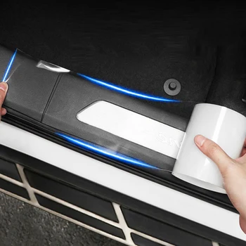

Universal Car Anti Collision Side Door Edge Guard Door Sill Scuff Plate Protection Sticker Strip Transparent door sill strip