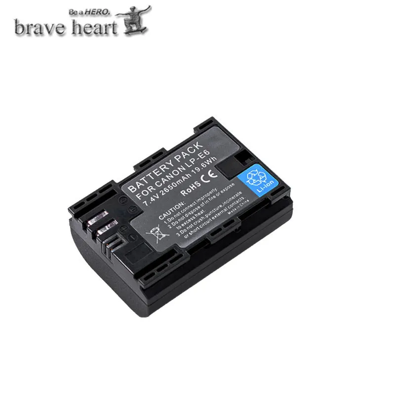 2xdecoded bateria 2650mah LP-E6 LP E6 батареи камеры+ двойное зарядное устройство для Canon DSLR EOS 60D 5D3 7D 6D 70D 5D Mark II III