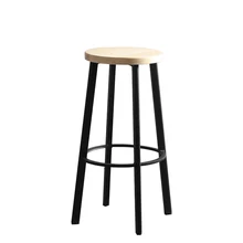 

Nordic Fashion Bar Chair Front Desk Chair Cafe Creative Wrought Iron Solid Wood Bar Stool Modern Minimalist Household High Stool