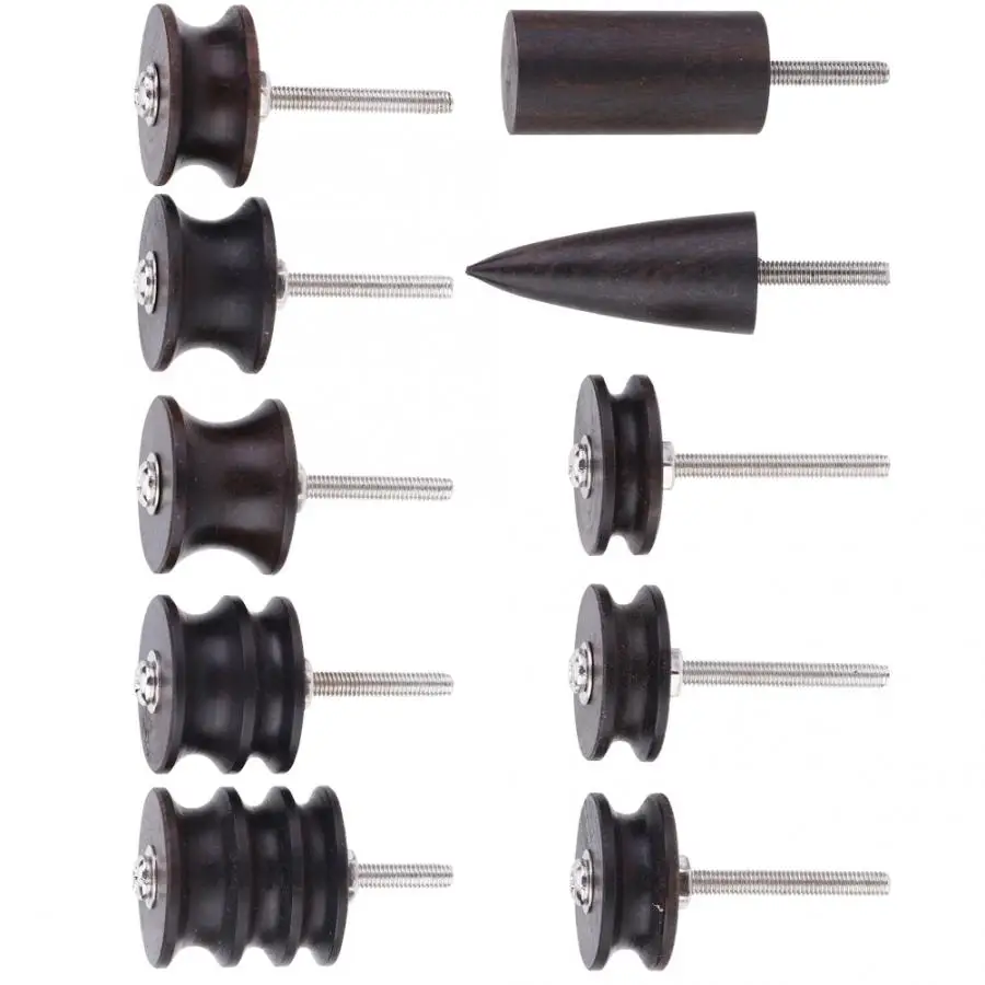 Деревянный полировщик кожи Кожа полированный инструмент DIY Ebony электрический шлифовальный инструмент кожа ремесло инструмент