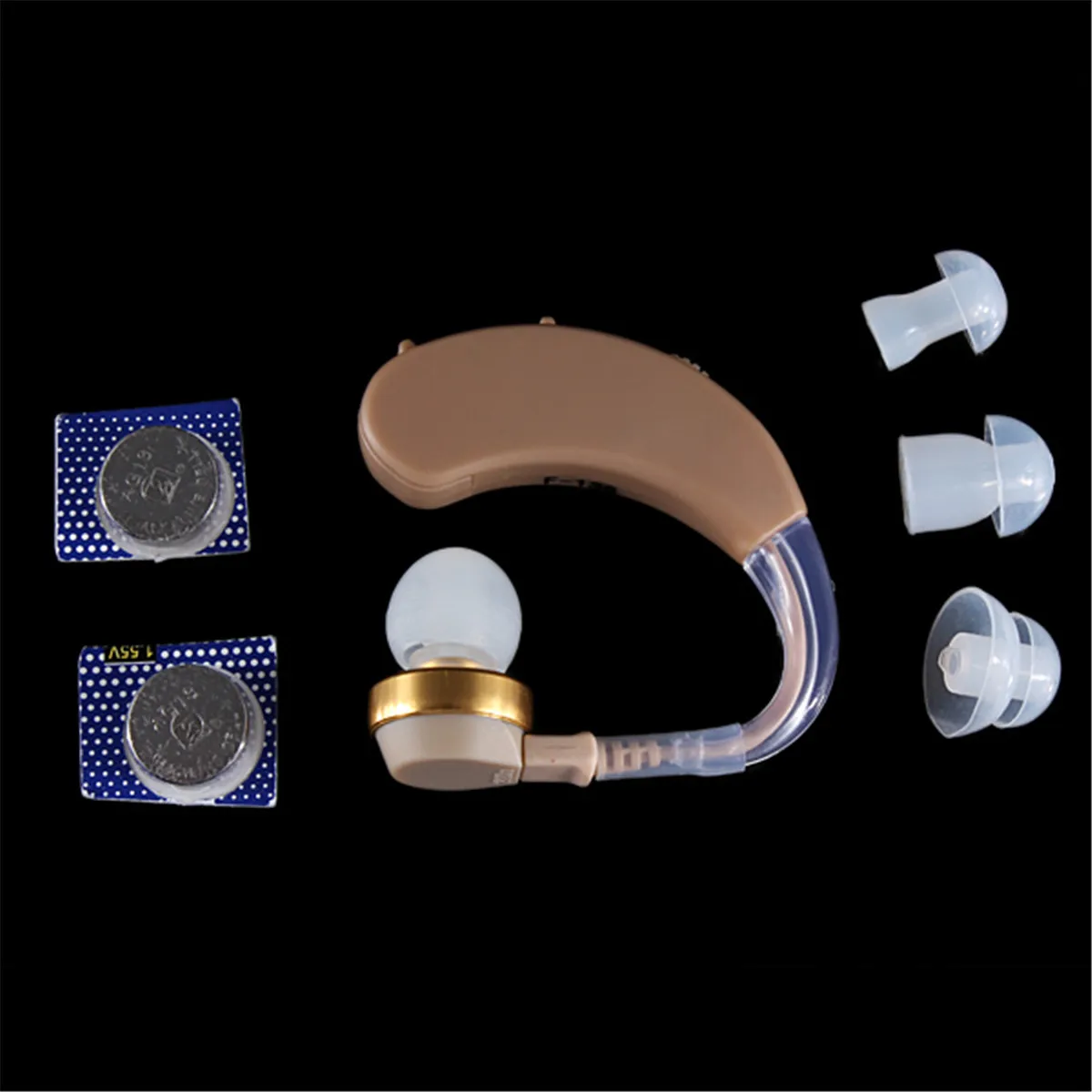 Портативный мини Цифровой Тон Слуховой аппарат комплект за ухом персональный звук голосовой усилитель батарея Регулируемый для пожилых подарок