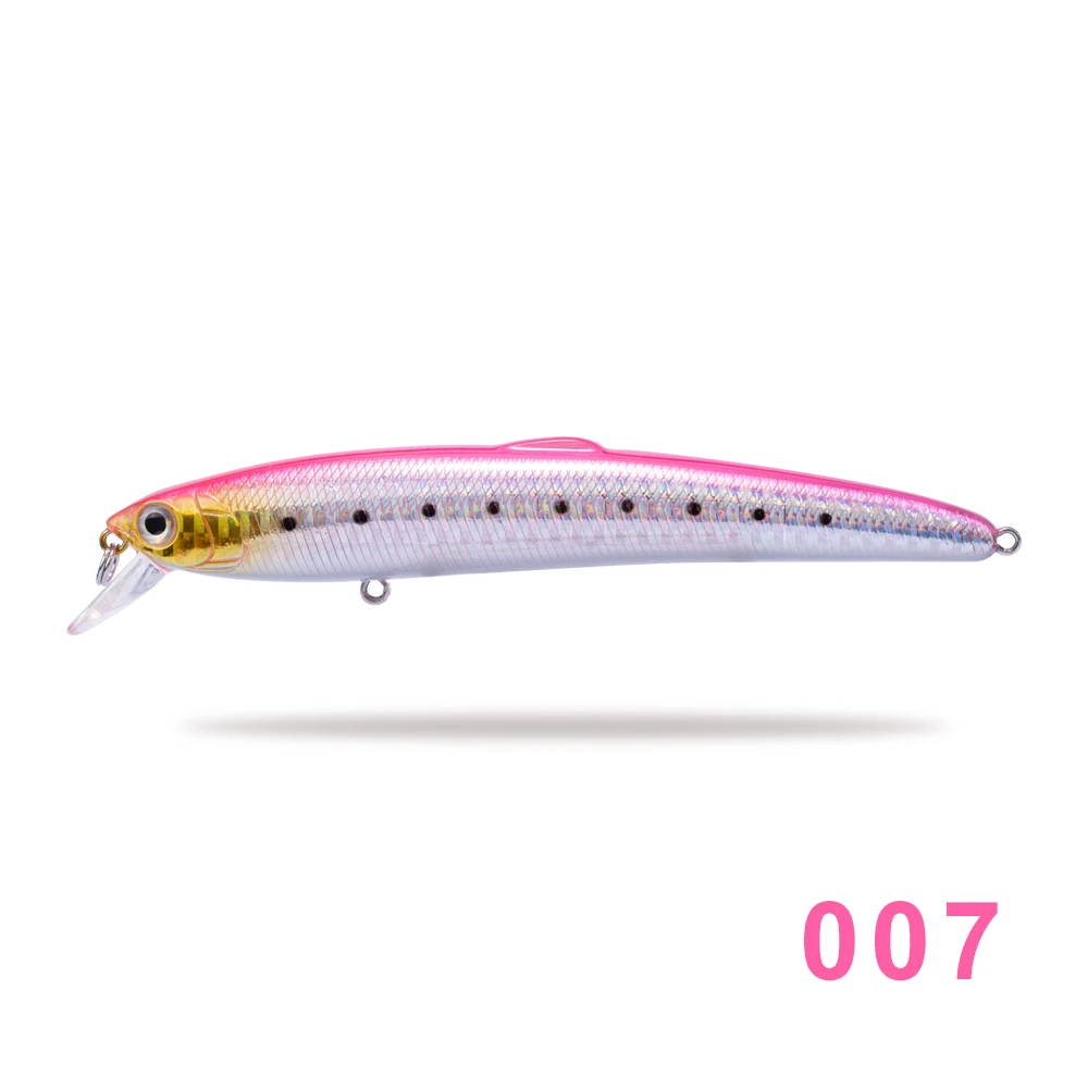 Hunthouse minnow морская жесткая приманка для рыбалки 12,5 см/17,5 г 14,7 см/27 г твердое тело 8 цветов для морского баса - Цвет: 007