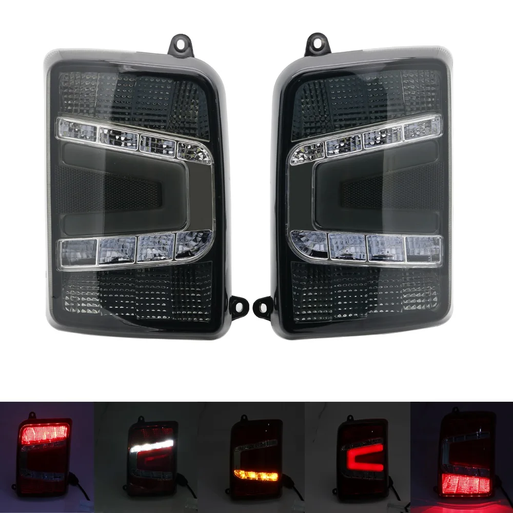 Горячая Распродажа Светодиодные Автомобильные фары поворотники передние фары для Лада Нива 1995+ Головные светодиодные сигнальные лампы в сборе - Цвет: Black Taillight