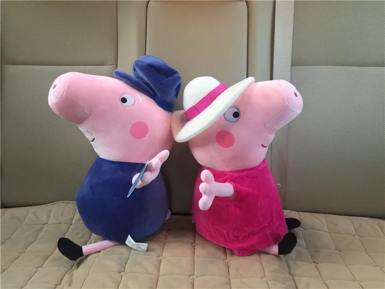 30 см Свинка Пеппа дедушка бабушка Peppa Джордж плюшевый медведь динозавр плюшевые игрушки Дети День рождения рождественские подарки