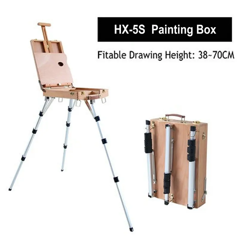 Cavalletto Da Pittura Pieghevole 169 Cm - Treppiede, Nero, Per Artisti, Poster, Matrimoni - Foto 6