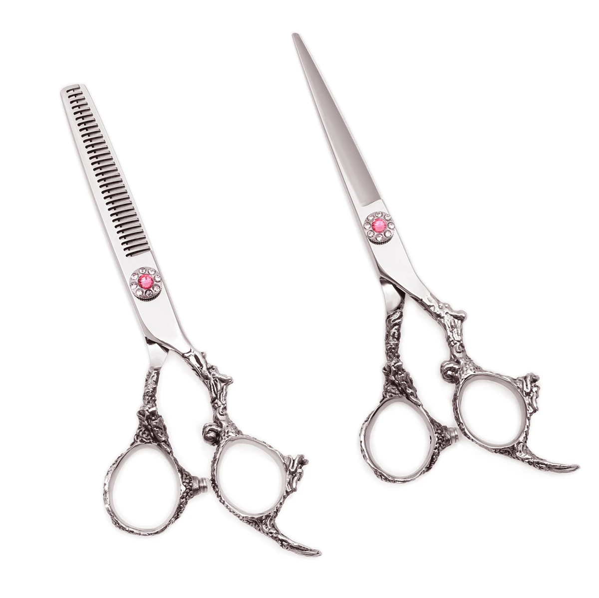 Ножницы для волос с деревянным корпусом фиолетовый дракон 6 0 &quotJP 440C