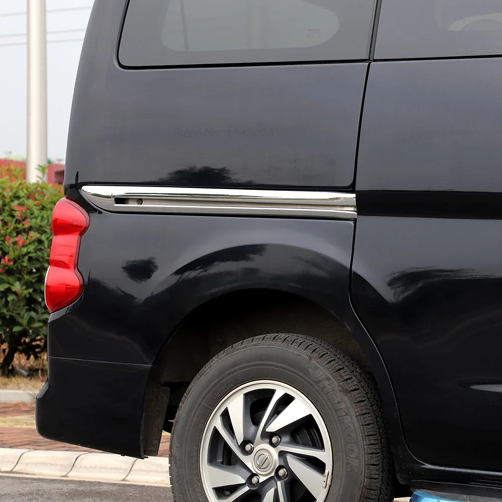 

AITWATT For Nissan NV200 Evalia 2010 to 2018 ABS Chrome Side Door Track Path Slide Rail Cover Trim Car Styling Accessories 2pcs