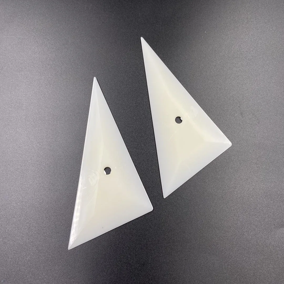 Tanio 10pcsProfessional folia zaciemniająca okna narzędzie biały trójkątny narożnikowy ściągaczka