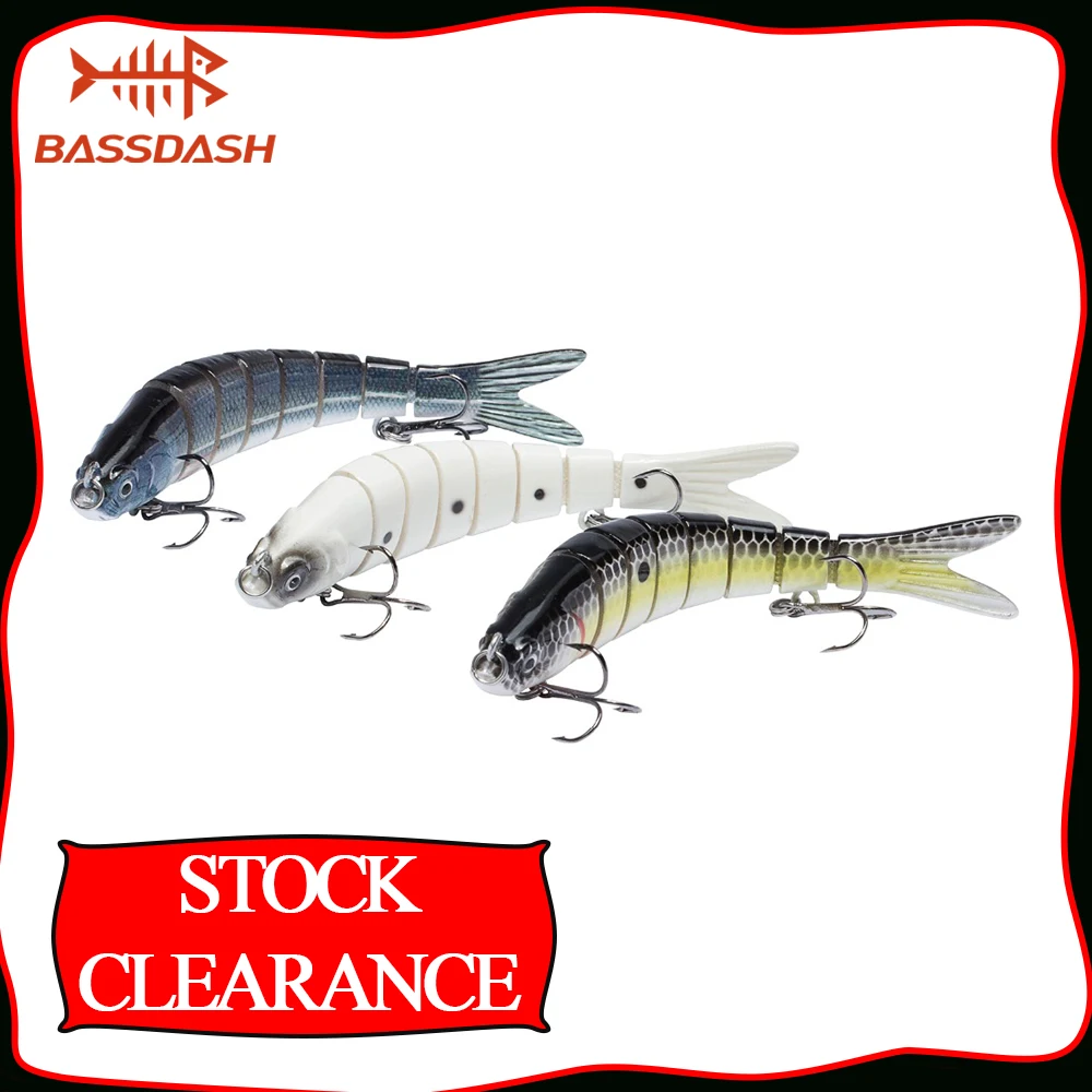 Bassdash Stock Clearance Fishing Lure Swimbaits Glide Baits Minnow