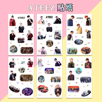 

2pcs/set ATEEZ Stickers waterproof DIY decorative mobile phone computer creative stickers