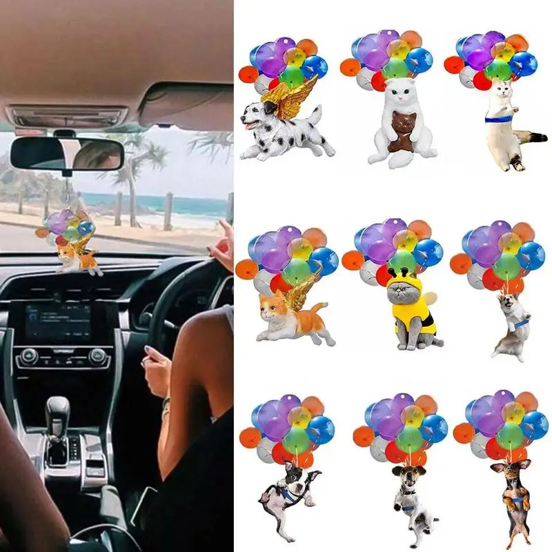 Details about   Cat/dog Car Pendant Car Pendant Car Interior Decoration Colorful Balloon 