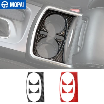 

MOPAI Car Stickers for Dodge Charger Carbon Fiber Car Cup Holder Panel Decoration Cover Accessories for Dodge Charger 2015+