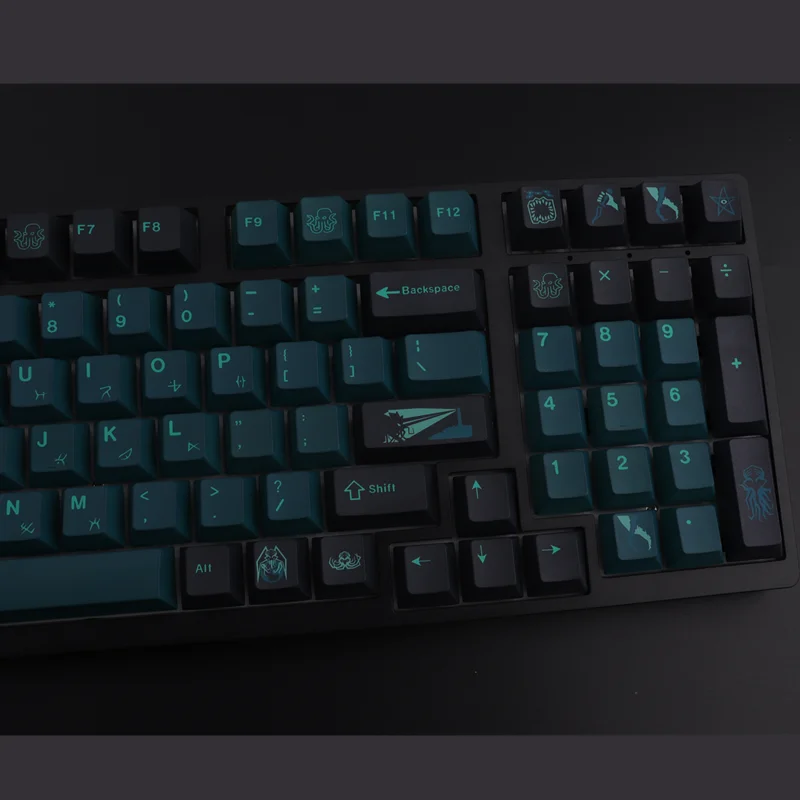 Pbt Keycap 137 Chaves Cherry Profile Dye-sub Personalizado Gmk Terror Abaixo Keycaps para Teclado Mecânico - Imagem 4