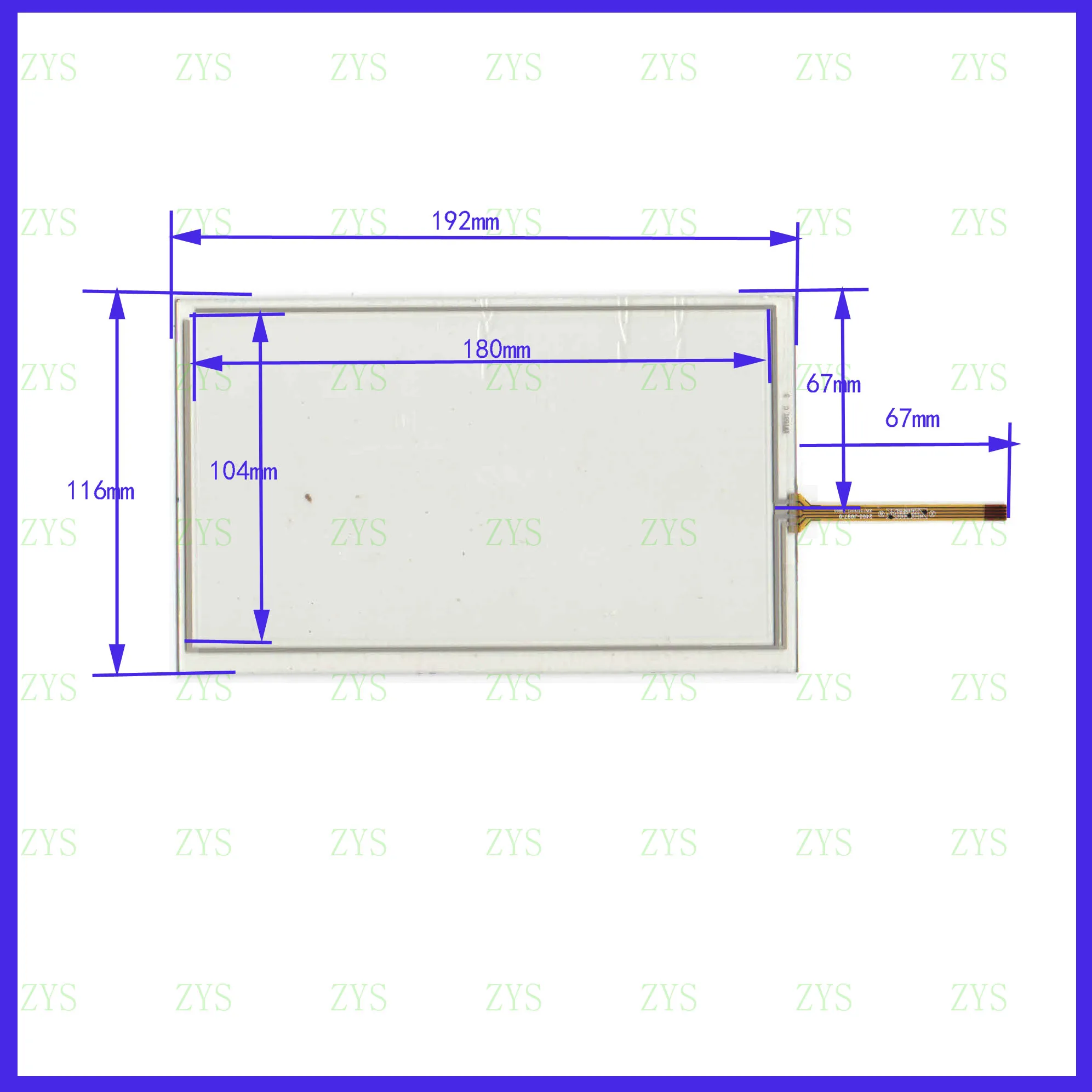 ZhiYuSun XWT537 192 мм * 116 совместим с новым 8-дюймовым 4-линейным сенсорным экраном CarDVD