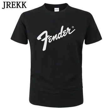 

100% Cotton Fender T Shirt Men Women 2020 Summer Short Sleeve Print T-shirt Harajuku Hip Hop Tops Cool Tees Brand Clothes C121