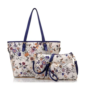 

3Pcs/set Luxury Handbags Women Bags Designer Famous Flower Printing Shoulder Bag Designer Messenger Bag Crossbody Bags for Women