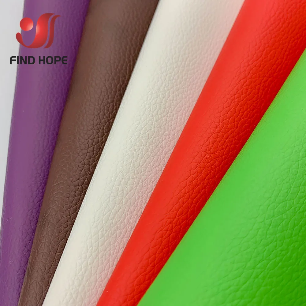 By Metre 100*135cm Litchi Leatherette PU Faux Leather Fabric Vinyl Car Upholstery Bag Sofa Earring Sewing DIY 39*54inch