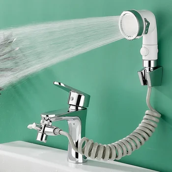 

Faucet External Shower Head Bathroom Flexible Suit Faucet Filter Portable Hair Wash Household Kitchen Sink Faucet Water Saving