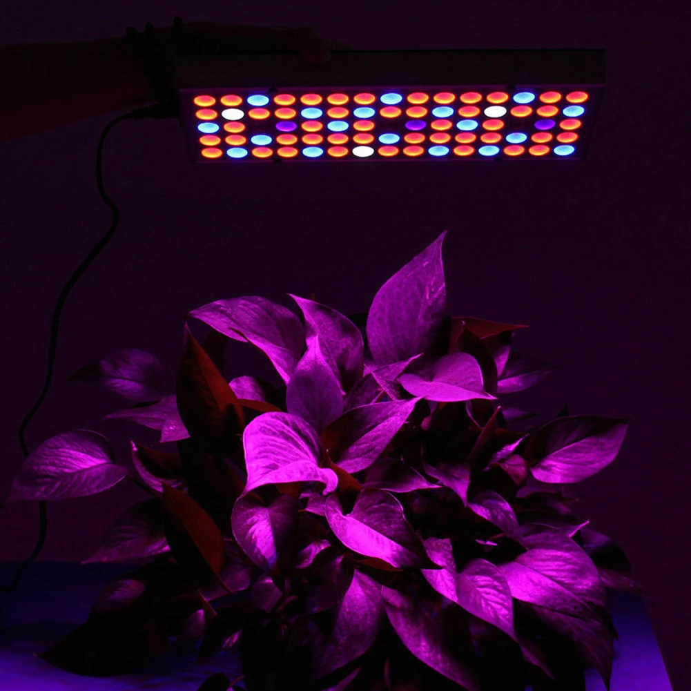Indoor Rectangle Full 75 LEDs 25W Flower Seeds Panel Vegetable Cultivation Plant Grow Light Garden Nursery Tent