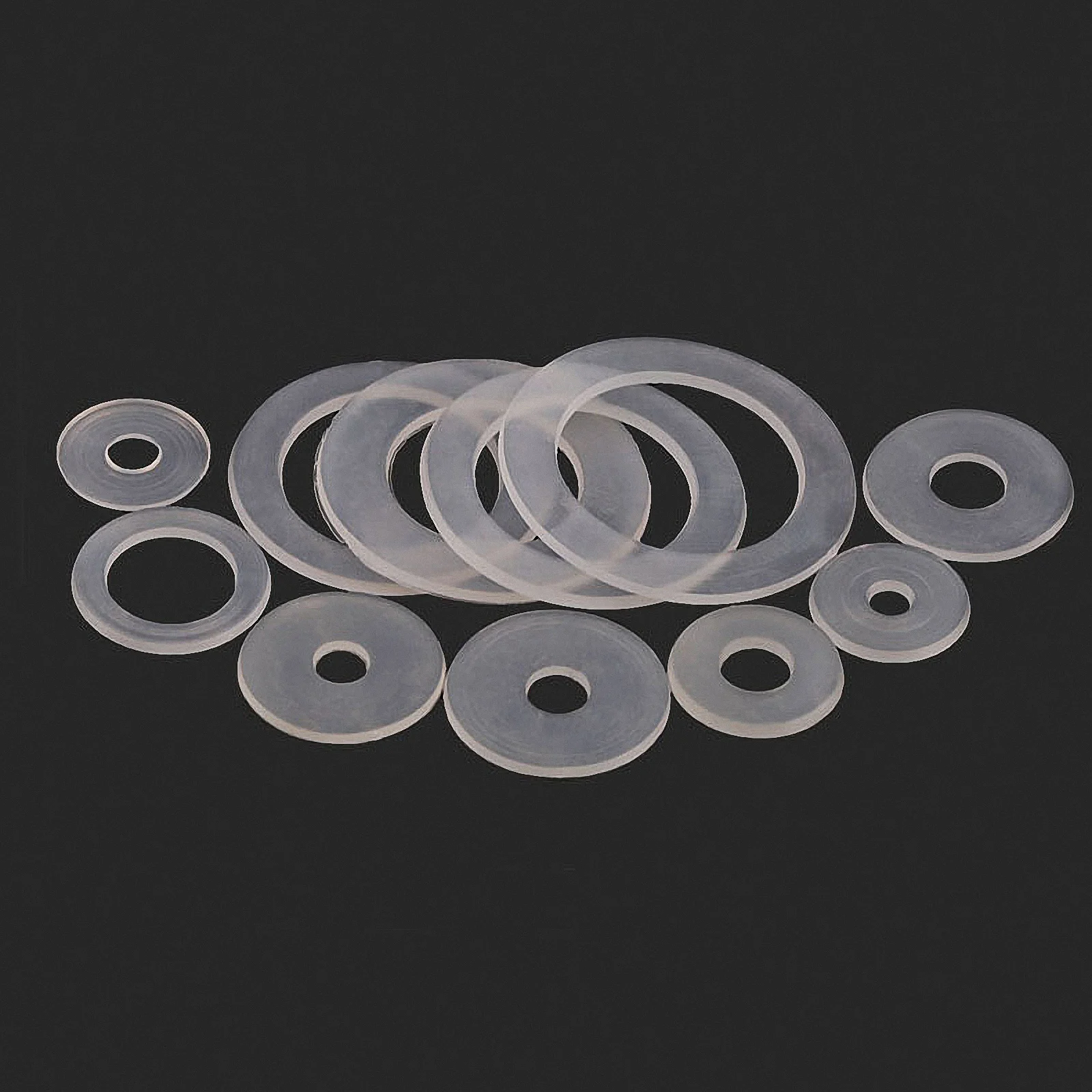 

50pcs White Plastic Washers Soft Nylon Flat Washer Insulation Seal Washer M3 M4 M5 M6 M8 M10 M12 M14 M16 M18 M20
