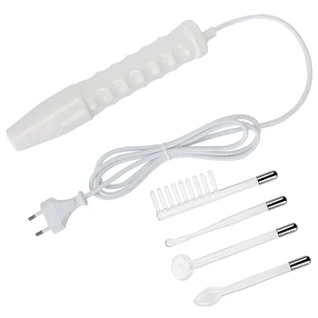 

High Frequency Glass Tube Wand Electrotherapy Facial Machine Skin Acne Anti-inflammatory Spot Wrinkles Remover Fine Lines Beauty