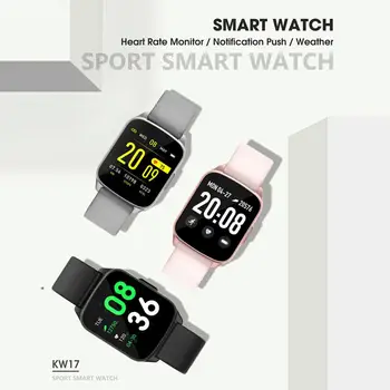 

SULEIYI KW17 Smart Watch IP67 Waterproof Fitness Tracker Smart Wristwatch Pedometer Heart Blood Pressure Monitor for iOS Android