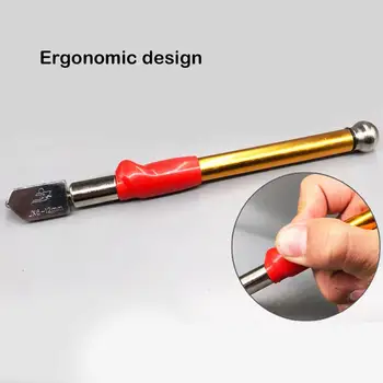 

Glass Cutter 6-12mm Professional Diamond Tipped Tile Cutter Portable Window Roller Craft Hand Cutting Tool for DIY Mirror Repair