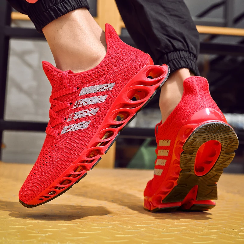 Спортивная мужская обувь для бега; сезон весна-лето; мужские дизайнерские кроссовки; цвет черный, белый, красный; спортивные кроссовки; брендовая прогулочная обувь для спортзала;
