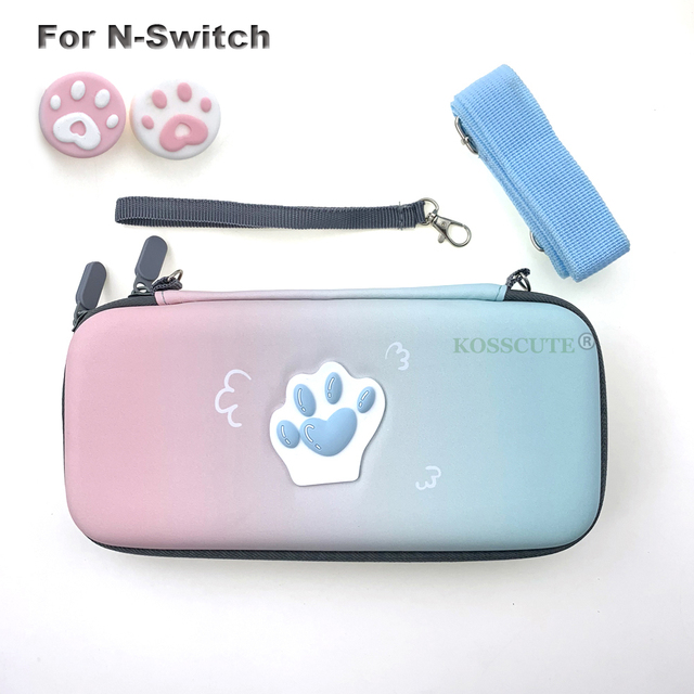 Paw Bag for Nintendos NS Lite Console Joycons Protect Game Bag For NS Switch Storage Bag Lanyad String Game Card Case