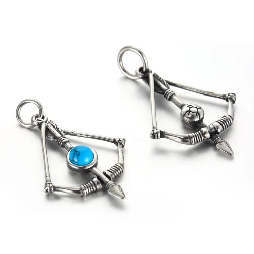 925 silver mounted blue hoard of men and women bow pendant unique hang drop | Украшения и аксессуары