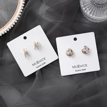 Япония Корея Новая Винтажная разноцветная ракушка акриловые цветочные серьги гвоздики для женщин Простые Модные темпераментные Brincos подарки