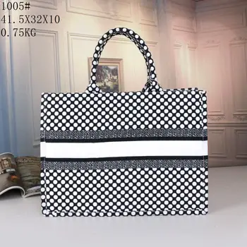 

Logo Bags for Women Autumn and Winter Simple Fashion All-Match Single Shoulder Bag Canvas Embroidery Stitching Large Capacity